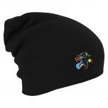 Longbeanie Slouch-Beanie Mütze Daddys Rockstar 55163 schwarz