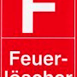 Hinweisschild  - F - FEUERLÖSCHER - Gr. 25 x 15 cm - 308451