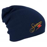 Longbeanie Slouch-Beanie Mütze DDR Motiv Simson Blitz 55269 Navy