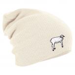 Longbeanie Slouch-Beanie Schaf 55318 schwarz