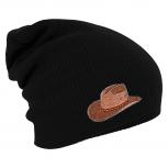 Longbeanie Slouch-Beanie Cowboay Hut 55323 schwarz