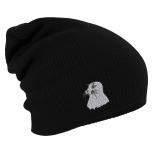 Longbeanie Slouch-Beanie Seehund 55329 schwarz