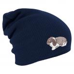 Longbeanie Slouch-Beanie Mütze Kanninchen 55342 Navy