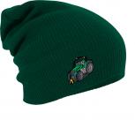 Longbeanie Slouch-Beanie Fendt Traktor 55365 grün