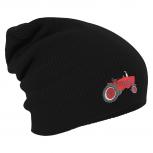 Longbeanie Slouch-Beanie Traktor 55366 schwarz