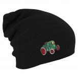 Longbeanie Slouch-Beanie Traktor grün Deutz 55369