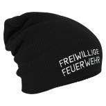 Longbeanie Slouch-Beanie Freiwillige Feuerwehr 55398 schwarz
