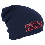 Longbeanie Slouch-Beanie Freiwillige Feuerwehr 55399 Navy