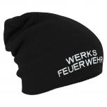 Longbeanie Slouch-Beanie Werksfeuerwehr 55401 schwarz