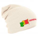 Longbeanie Slouch-Beanie Flagge Senegal 55424 natur