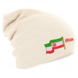 Longbeanie Slouch-Beanie Flagge Iran 55426 schwarz