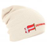 Longbeanie Slouch-Beanie Flagge Denmark Dänemark 55430