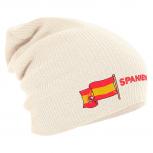 Longbeanie Slouch-Beanie Flagge Spanien 55433