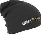 Longbeanie Slouch-Beanie Mütze Ukraine Fussball 55600