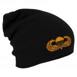 Longbeanie Slouch-Beanie Wintermütze Fallschirm 55614 schwarz