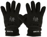 Handschuhe Fleece mit Einstickung Chinesische Schriftzeichen 56508-4 schwarz