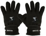 Handschuhe Fleece mit Einstickung Skifahrer Abfahrt 56508-6 schwarz