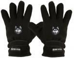 Handschuhe Fleece mit Einstickung Husky 56508-8 schwarz