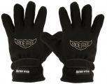 Handschuhe Fleece mit Einstickung Ride free 56519 schwarz