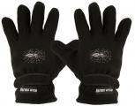 Handschuhe Fleece mit Einstickung Spinne im Netz 56525 schwarz