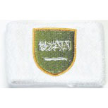 Pulswärmer - Saudi Arabien - 56549-2 - Frottee-Schweißband weiß