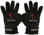 Handschuhe Fleece mit Einstickung Bremen Emblem 56549-1 schwarz