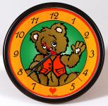 Wanduhr - Uhr - Clock - batteriebetrieben - Teddybär - Größe ca. 25 cm - 56724