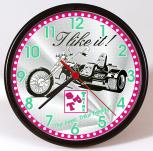 Wanduhr - Uhr - Clock - batteriebetrieben - Trike - I like it - Größe ca 25 cm - 56782