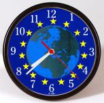 Wanduhr - Uhr - Clock - batteriebetrieben - Weltkugel - Globus - Größe ca 25 cm - 56820