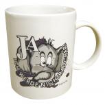 Motivtasse mit Print Null Bock auf Smoking 57125 weiss