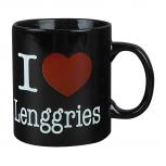 Keramiktasse mit Print I Love Lenggries 57240 schwarz