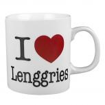 Keramiktasse mit Print I Love Lenggries 57241 weiss