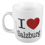 Keramiktasse mit Print I Love Salzburg 57249 weiss