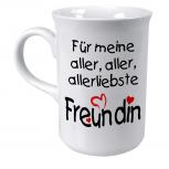 Tasse mit Print für die beste Freundin weiss 57287
