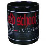 Kaffeetasse mit Print 100% Trucker LKW 57316 schwarz