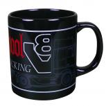 Kaffeetasse mit Print 100% Trucker LKW 57316 schwarz