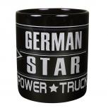 Kaffeetasse mit Print German Star Power Truck LKW 57318 schwarz