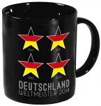 Tasse Kaffeebecher Deutschland 4 Sterne 57474 schwarz