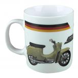 Tasse mit Print Mofa Triumph 57493 weiss