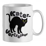 Tasse mit Print Kater Vertreiber 57537 weiss
