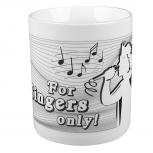 Tasse mit Print for Singers only 57546 weiss