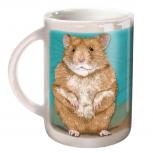 Tasse mit Print Hamster 57611 weiss