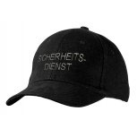 Baseballcap mit Stick - Sicherheits-Dienst - 68315 schwarz