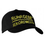 Baseballcap mit Einstickung - RUHRGEBIET REKORDMEISTER - 68818 schwarz