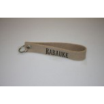 Filz-Schlüsselanhänger mit Stick Rabauke Gr. ca. 17x3cm 14264 beige