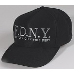 Baseballcap-CAP mit gr. Bestickung - Fire Department New York ... F D N Y - 68287 schwarz - Baumwollcap Baseballcap Cappy Kappe