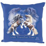 Kissen mit hochwertigem Print - Pferde Steigende Tinker - 09110 blau ©Kollektion Bötzel