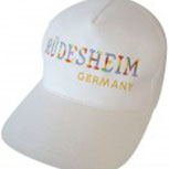 Baseballcap mit Stick - RÜDESHEIM - 68915 weiss