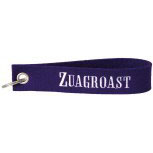 Filz-Schlüsselanhänger mit Stick Zuagroast Gr. ca. 17x3cm Lila - 14197-1