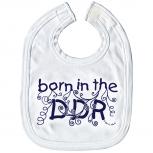 Baby-Lätzchen mit Druckmotiv  - born in the DDR - 07032 weiß